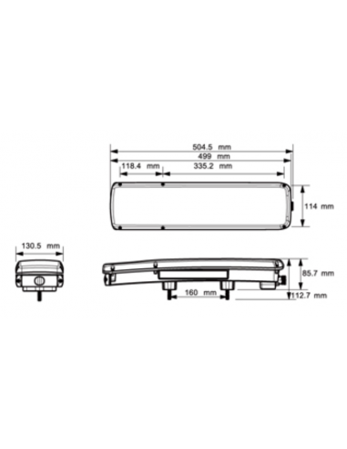 PILOTO TRASERO LED GLO TRAC 24V IZQUIERDO SECUENCIAL 7 PIN 26077PLH