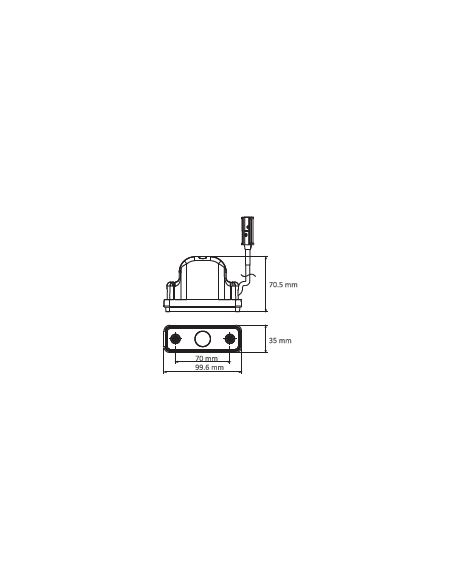 GALIBO LATERAL LED 24V AMBAR CON SOPORTE Y PRS 26250AK