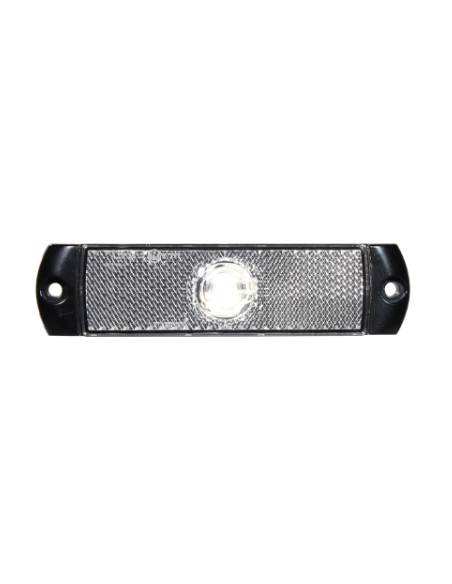 LED FRONT POSITION MARKER LAMP 12/24V CLEAR WITH PRS