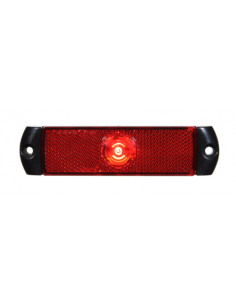 LED REAR POSITION MARKER LAMP 12/24V RED WITH PRS 2