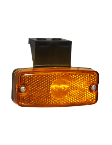 GALIBO LATERAL LED 12/24V AMBAR CON SOPORTE REFERENCIA 26254A-V