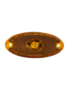 GALIBO LATERAL LED 12/24V AMBAR CON SOPORTE 26258AK-V-50CM 2