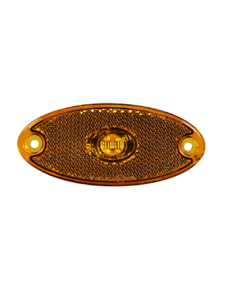 GALIBO LATERAL LED 12/24V AMBAR CON SOPORTE 26258AK-V-50CM