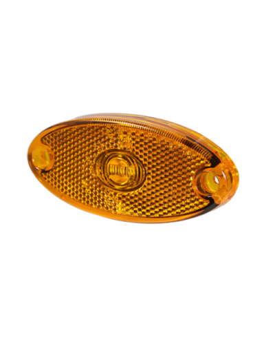 GALIBO LATERAL LED 12/24V AMBAR CON SOPORTE 26258AK-V-50CM