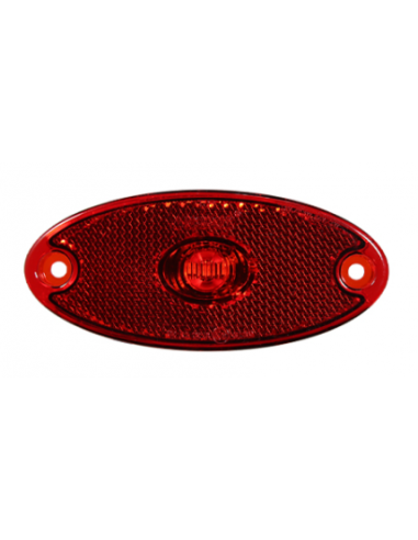 Gálibo trasero LED 12/24V rojo con PRS