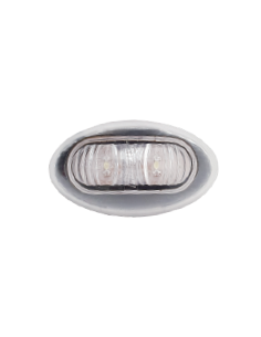 GALIBO TRASERO LED 12/24V ROJO SOPORTE BLANCO REFERENCIA 26259CR-WV