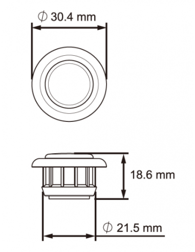 GALIBO LED 12/24V ROJO CON PRS REFERENCIA 26268RK-V