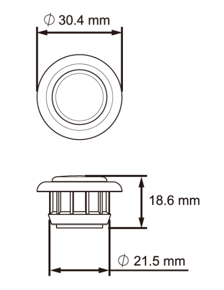 GALIBO LED 12/24V ROJO CON PRS REFERENCIA 26268RK-V