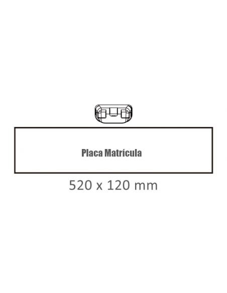 Luz Matrícula LED homologada 12/24V – Camión, remolque o caravana