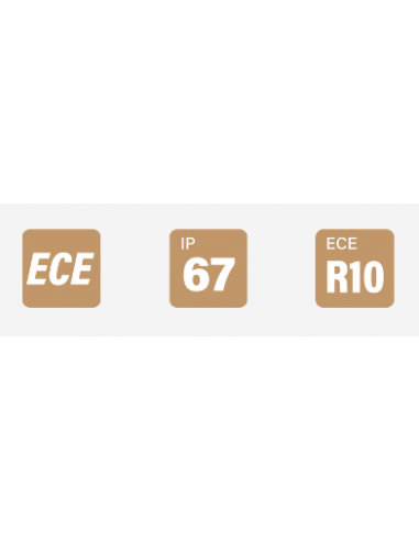 ECE-approved IP67 R10 LED number plate light (road legal)