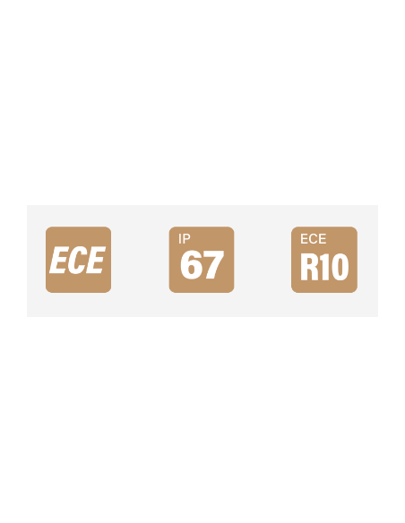 ECE-approved IP67 R10 LED number plate light (road legal)