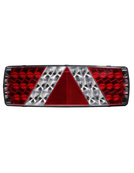LED rear light set with reflective triangle and 7 functions