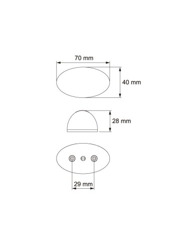 GALIBO TRASERO LED 12/24V ROJO REFERENCIA 26259R-BV