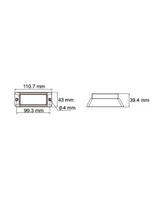 ESTROBOSCOPICO 6 LED 9/32V AMBAR REFERENCIA 26908CA-BV 2