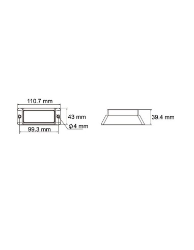 ESTROBOSCOPICO 6 LED 9/32V AMBAR REFERENCIA 26908CA-BV