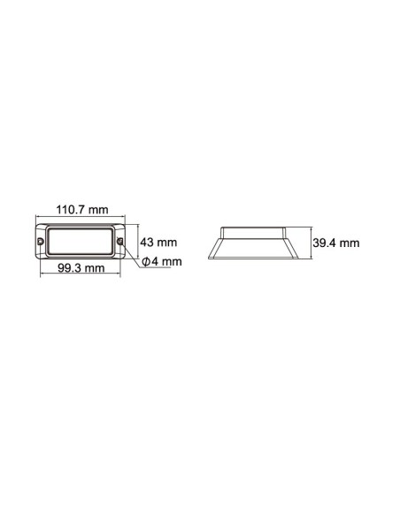 ESTROBOSCOPICO 6 LED 9/32V AMBAR REFERENCIA 26908CA-BV
