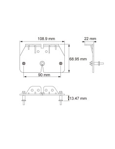 SOPORTE REFERENCIA 67261 PARA PILOTOS DE MARCACION 26261 y 26279 2