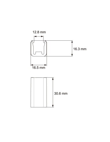 TAPA CIERRE CLICK-IN PARA CONECTOR PRS REFERENCIA 69001