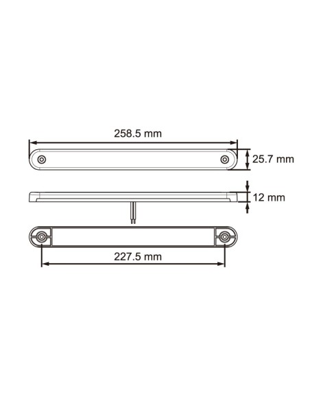 PILOTO TRASERO LED 12/24V INTERMITENTE CON MARCO REFERENCIA 26154AK-V