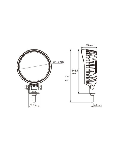 FARO DE TRABAJO LED 9/32V 1920LUM 19W             