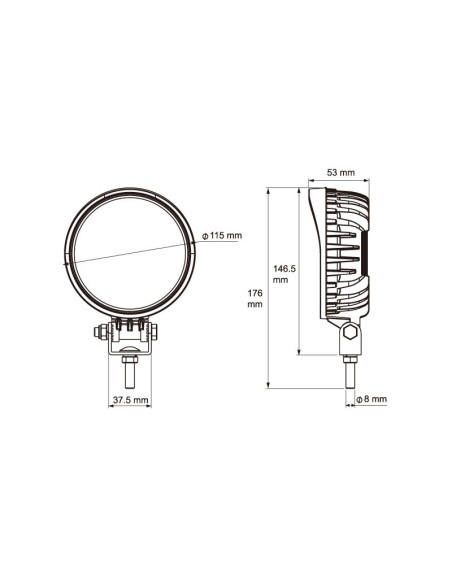 FARO DE TRABAJO LED 9/32V 1920LUM 19W             