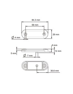GALIBO LATERAL LED 12/24V AMBAR SIN MARCO REFERENCIA 26260A-V 2