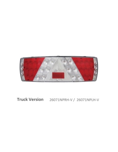 PILOTO TRASERO LED 12/24V IZQUIERDO CAMIÓN 26071NPLH-V
