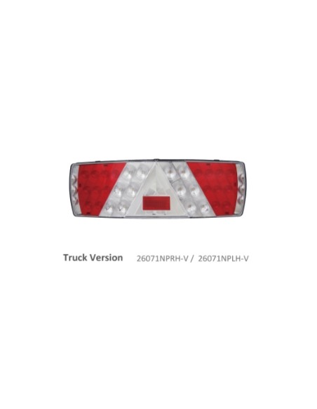 PILOTO TRASERO LED 12/24V IZQUIERDO CAMIÓN 26071NPLH-V