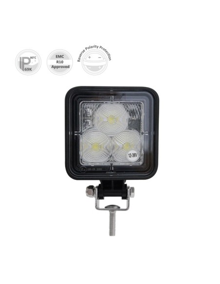 FLOOD BEAM LED WORK LAMP 9/32V 720LUM 8W BLUE