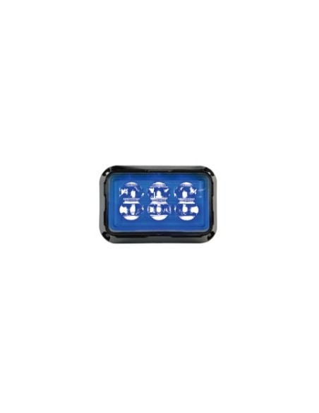 ESTROBOSCOPICO 6 LED 9/32V AZUL REFERENCIA 26902CB-BV