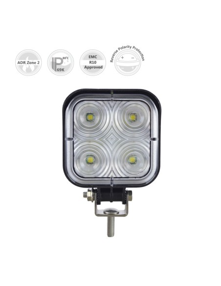 FLOOD BEAM LED WORK LAMP 9/32V 3200LUM 42W