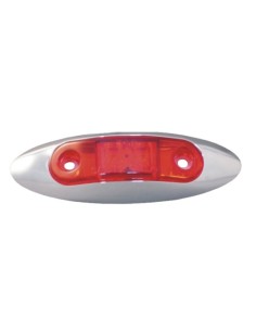 GALIBO TRASERO LED 12V ROJO REFERENCIA 22322RK CON MARCO CROMADO