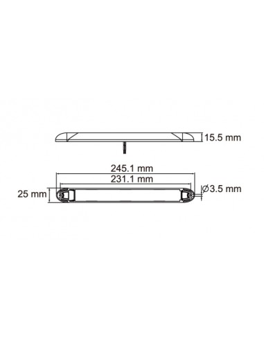 LUZ INTERIOR LED 12/24V 600 LUMENES REFERENCIA 22785CKS-WV-1M