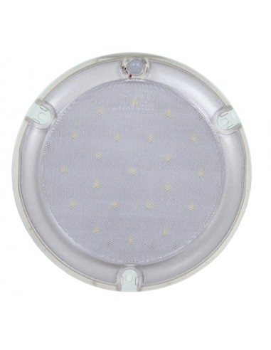 PLAFON INTERIOR LED 12/24V CON ARO Y PIR REFERENCIA 22791CP-V