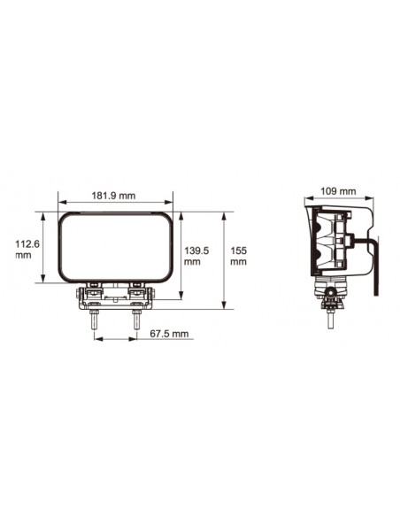 FARO DE TRABAJO LED 9/32V 6100LUM 59W             