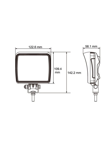 FARO DE TRABAJO LED 2160LUM 18W 9 LED REFERENCIA 22832