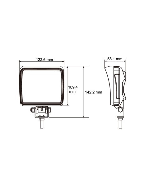 FARO DE TRABAJO LED 2160LUM 18W 9 LED REFERENCIA 22832