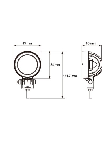 FARO DE TRABAJO LED 9/32V 960LUM 11W 4 LED REFERENCIA 22835