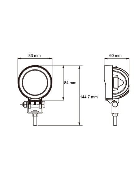 FARO DE TRABAJO LED 9/32V 960LUM 11W 4 LED REFERENCIA 22835