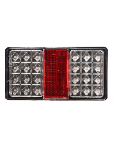 PILOTO TRASERO LED 12/24V CLEAR LENS REFERENCIA 26002CAR