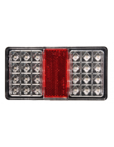 PILOTO TRASERO LED 12/24V CLEAR LENS REFERENCIA 26002CAR