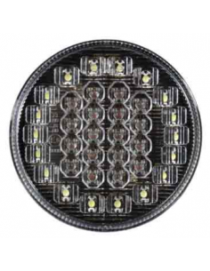Piloto trasero LED redondo 12V / 24V con antiniebla y marcha atrás