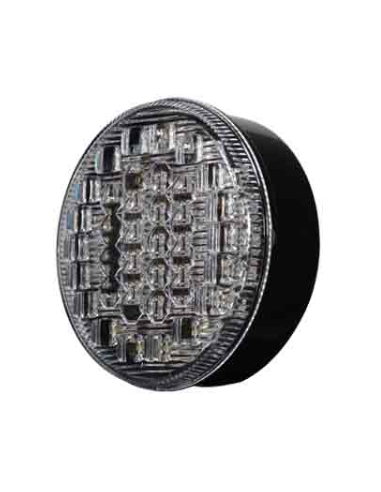Piloto trasero LED redondo 12V / 24V con antiniebla y marcha atrás