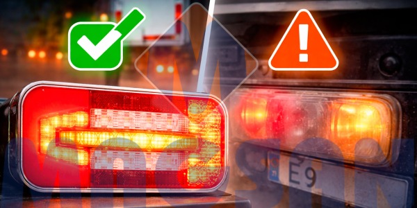 Diferencias entre luces LED homologadas y no homologadas para camión, remolque y vehículo industrial